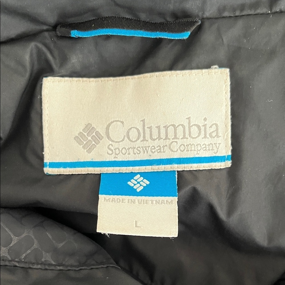 Columbia Black Duck Down Feathers Outdoor Winter Jacket - Size Large - Picture 15 of 16